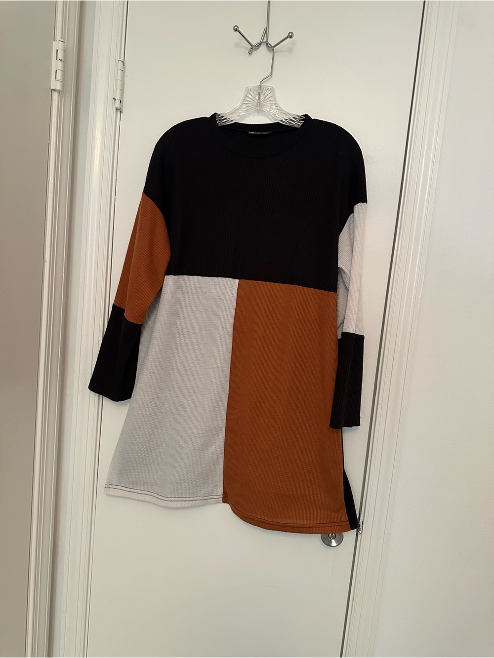 SHEIN Block Color Sweater Dress